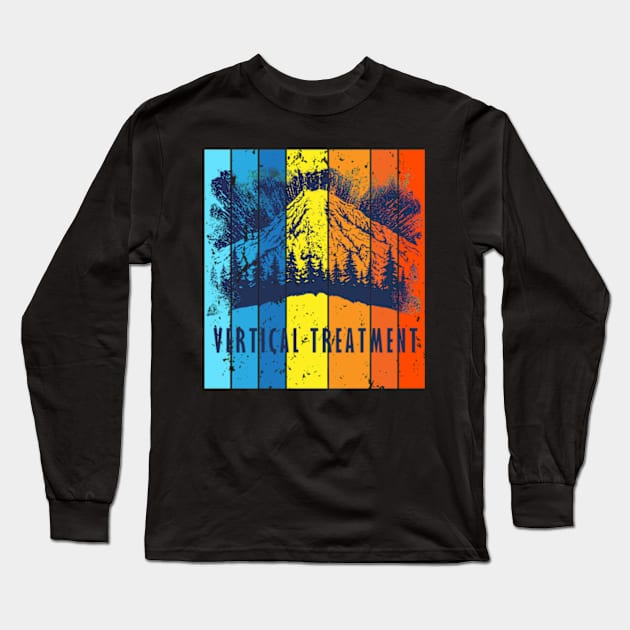 Vertical treatment vintage Long Sleeve T-Shirt by GraphGeek